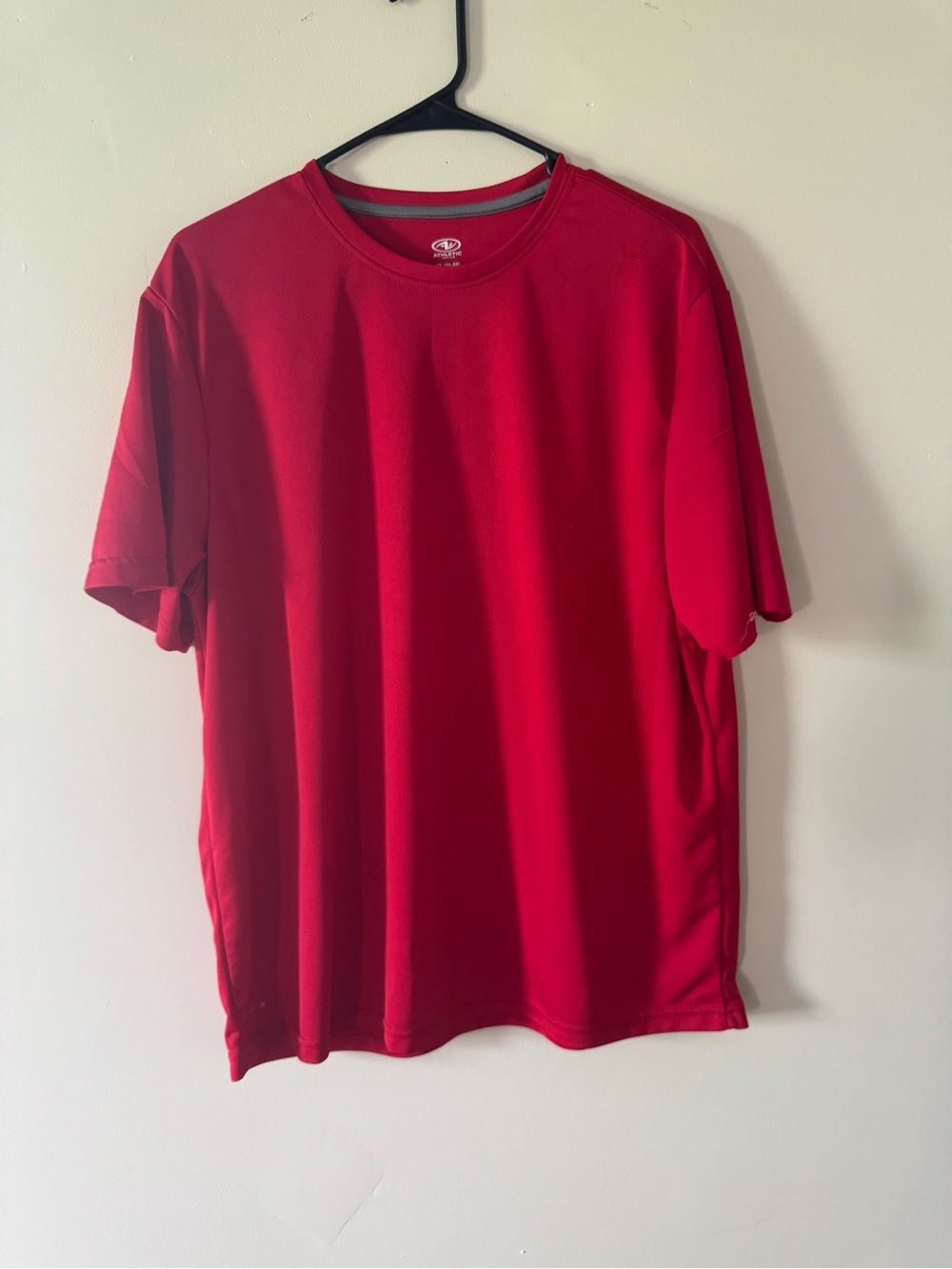 Athletic Works Red Performance T-Shirt XL Short Sleeve Activewear Tee